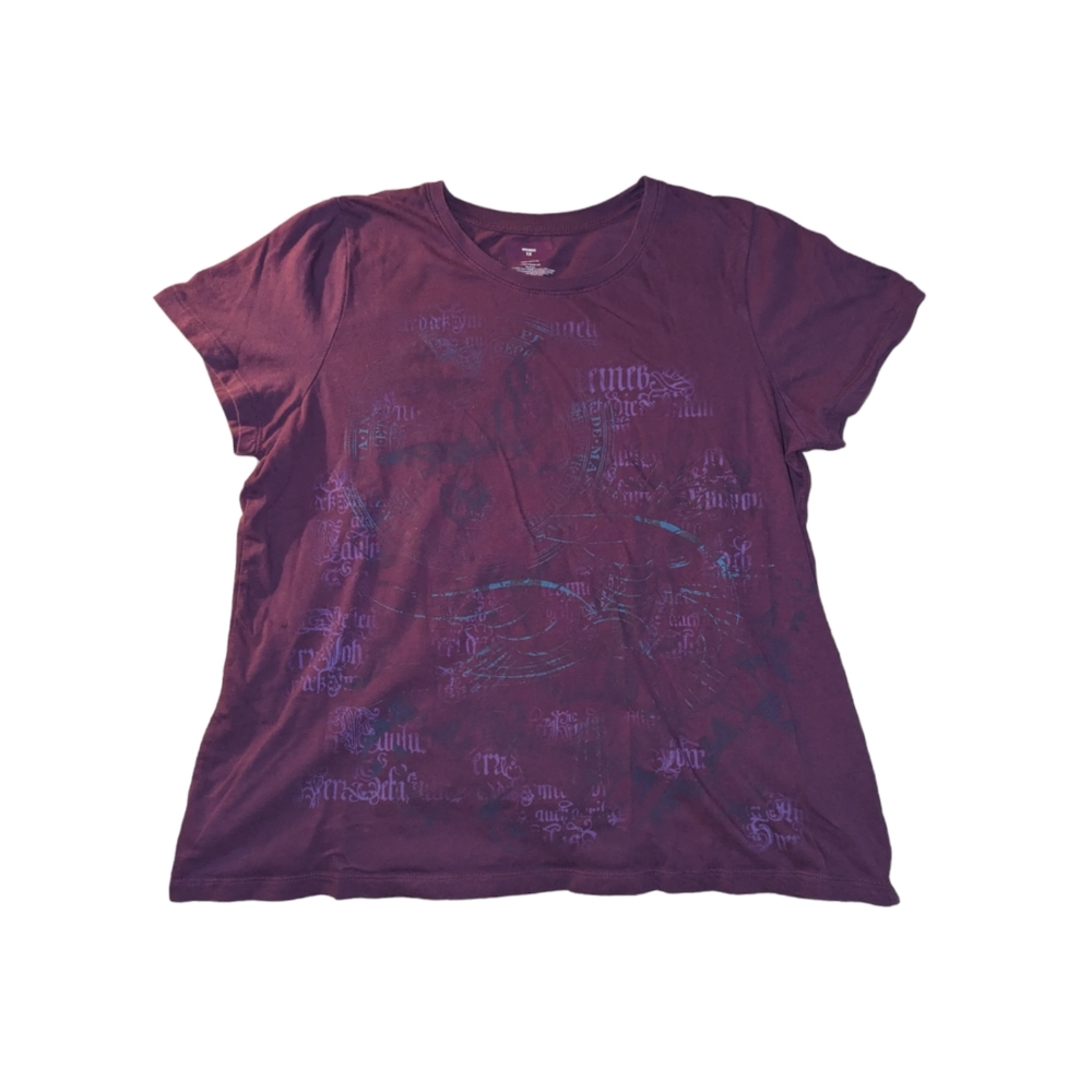 Purple Short Sleeve Shirt Size 1X